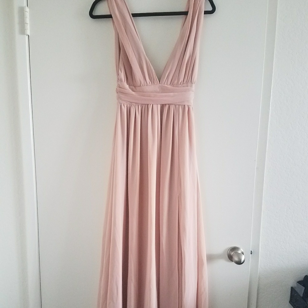 Nude Pink Maxi Dress